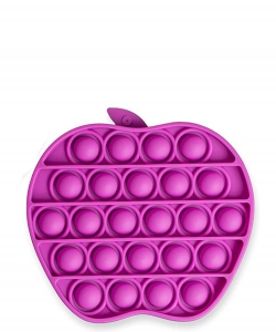 Solid Color Apple Shaped Pop Fidget Toy MSD02PP  PURPLE